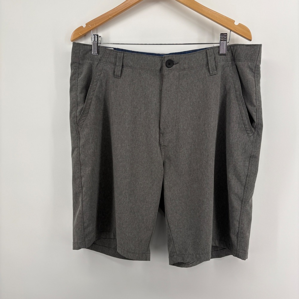 Denali Hybrid Shorts Mens 36 Heather Grey Excellent Stretch Performance D427617S